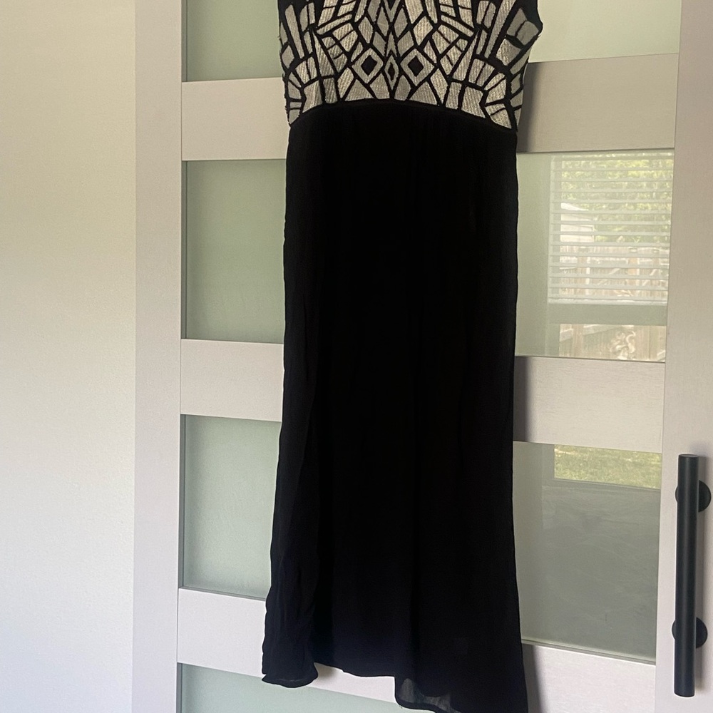 NWOT Anthropologie Black and White Sheath Dress